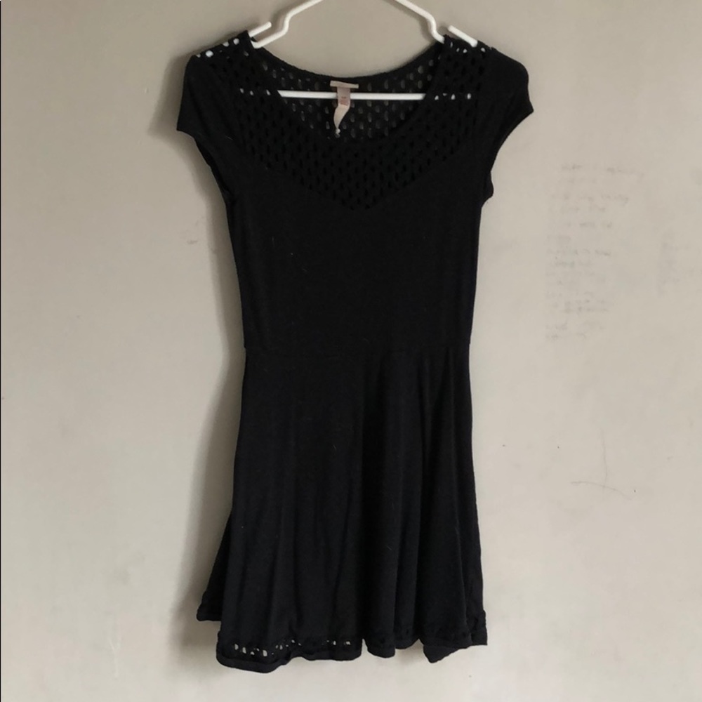 AEROPOSTALE juniors black dress with cutouts
